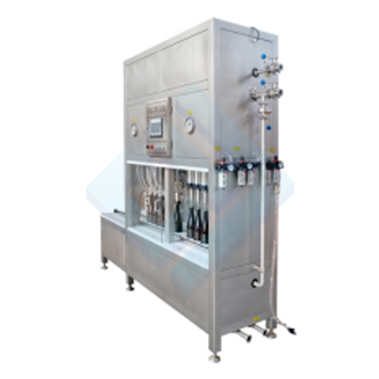 RS/FC-6P Semi-automatic glass bottle filling & caping 2 in 1 machine