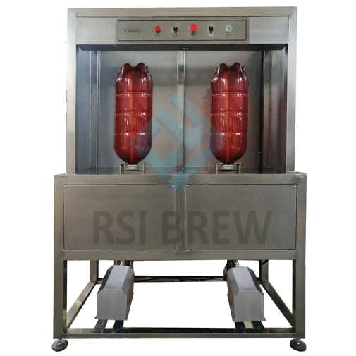 RS/Q2-PET Automatic two-head keg washing machine
